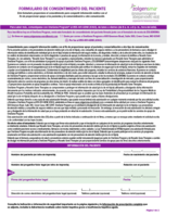 Thumbnail of Formulario de Consentimiento del Paciente