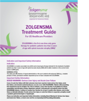thumbnail of the ZOLGENSMA treatment guide