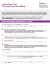 Prior Authorization Criteria Guide